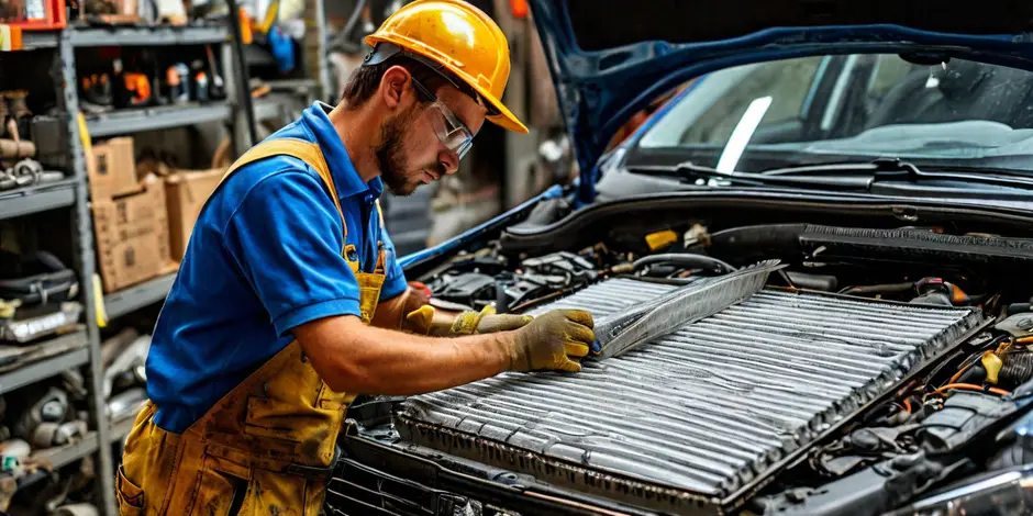 Замена фильтра салона Peugeot Boxer