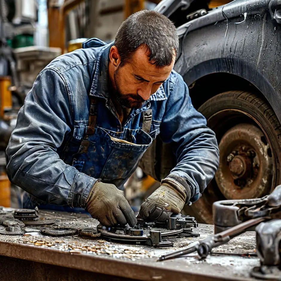 Замена комплекта передних тормозных колодок Peugeot Boxer