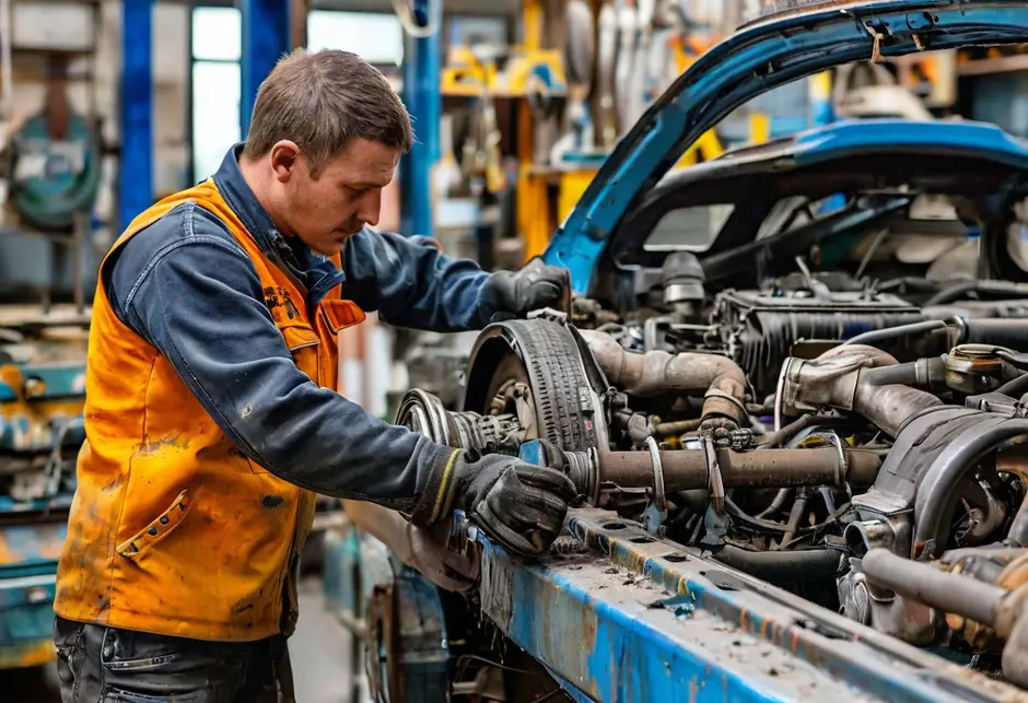 Снятие и установка переднего нижнего рычага Peugeot Boxer